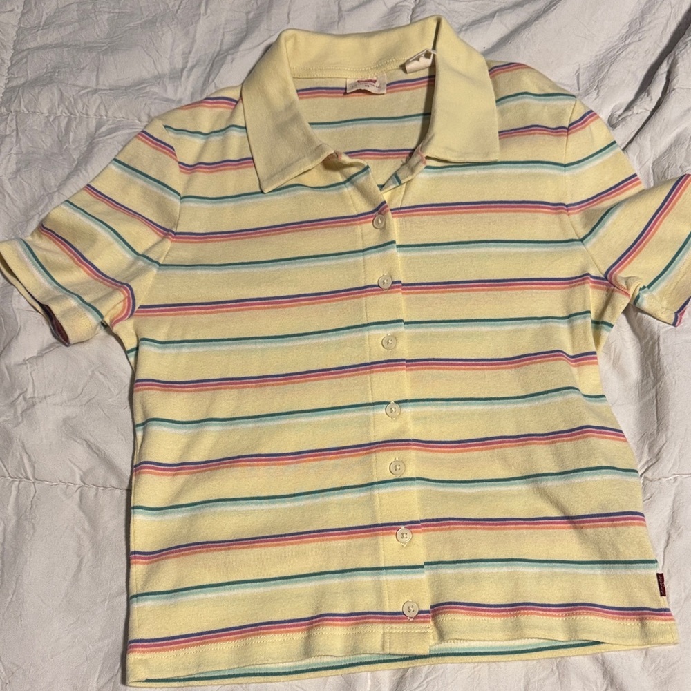 Levi's Kids Pastel Striped Button Down Shirt